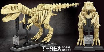 Szkielet tyranozaura z klocków kompatybilnych z LEGO - T-Rex fossil
