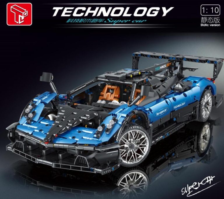 TaiGaoLe Technology Super Car niebieski duży – alternatywa LEGO