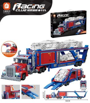 Transporter samochodów klocki Forange zamienne z LEGO Racing Club