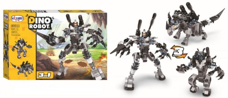 Winner Bricks Triceratops Dinozaur robot 3 w 1 – zamiennik LEGO