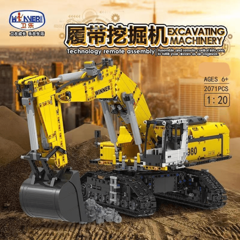 Winner Bricks Zdalnie sterowana koparka – alternatywa LEGO