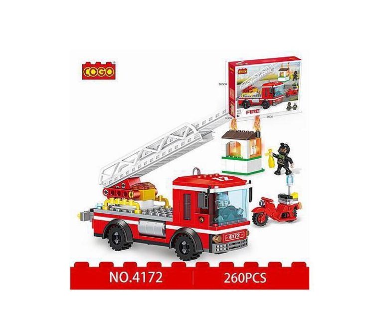 Wóz strażacki z klocków Cogo 4172 Fire – kompatybilne z LEGO