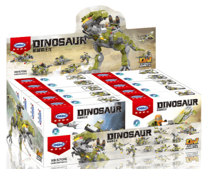 Dinozaurowa paka - 10 różnych dinozaurów z klocków w systemie znanym z LEGO