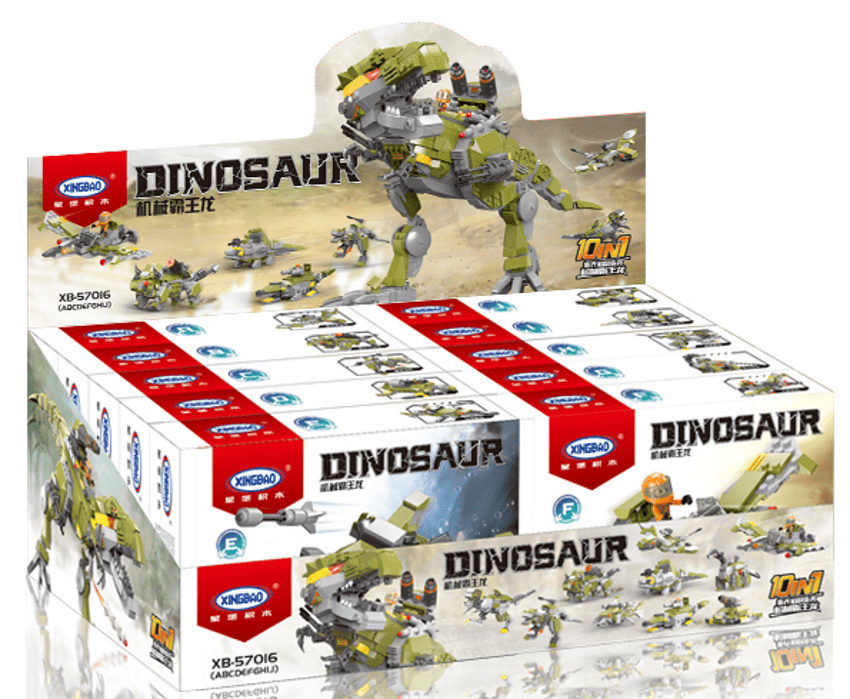 Xingbao Dinozaurowa paka – 10 różnych zestawów – zamiennik LEGO